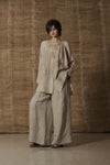 Mutedance 25 Spring/Summer Flower Pleated Pants MD-MD25SS97-LINEN